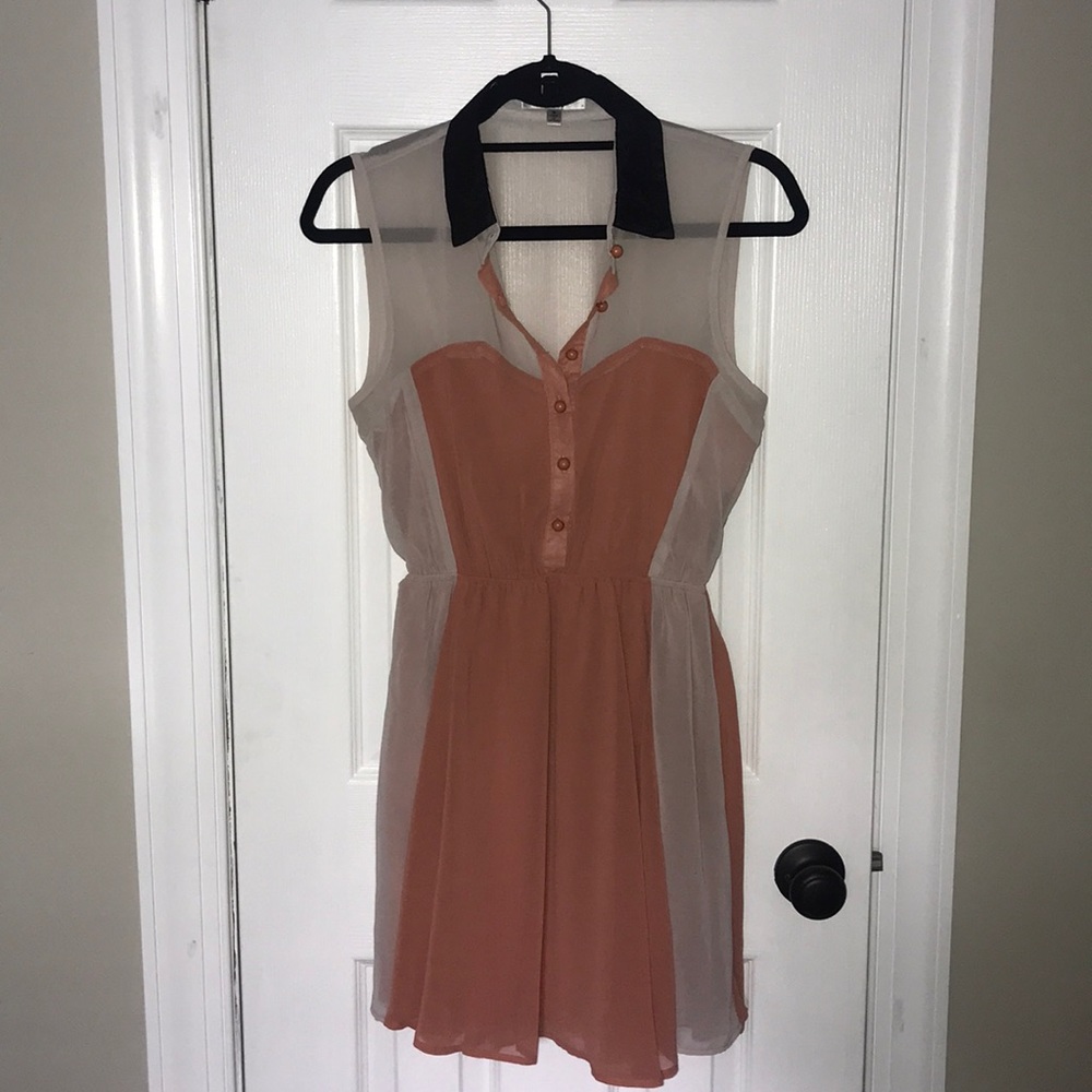 Papaya tank top dress